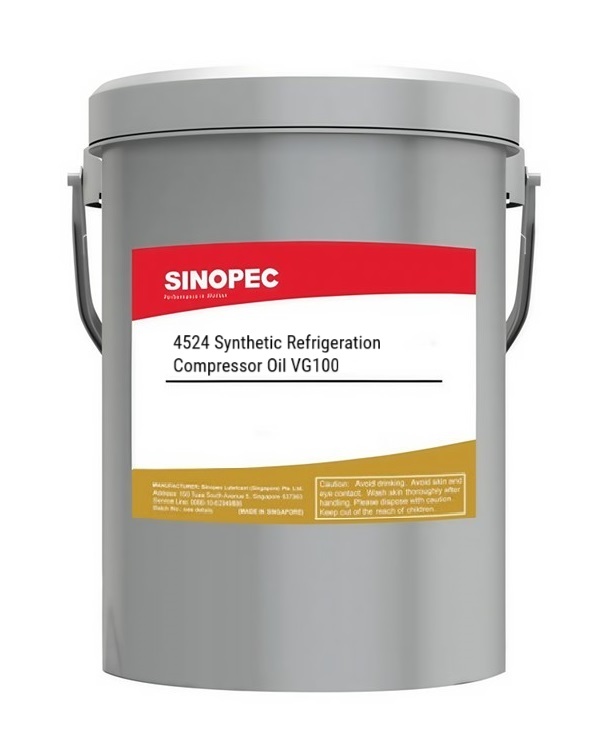 Sinopec 4524 Synthetic Refrigeration Compressor Oil 100, 16Kg/18L