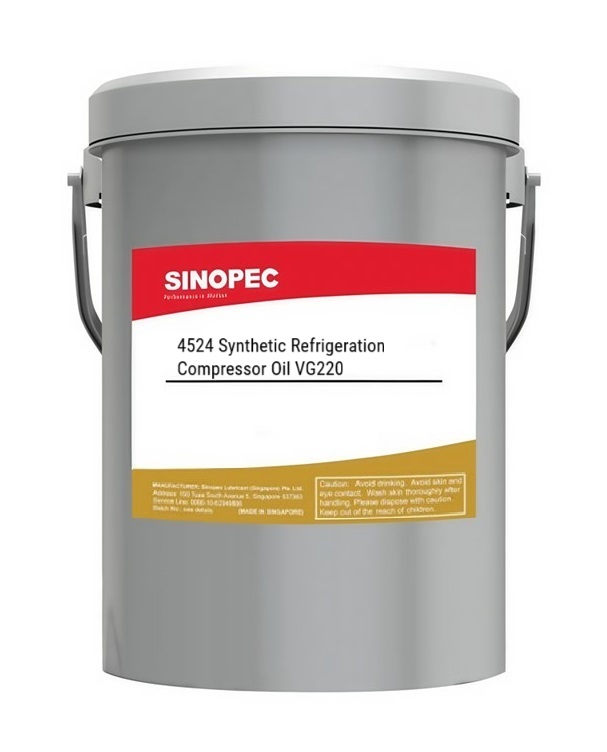 Sinopec 4524 Synthetic Refrigeration Compressor Oil 220, 170Kg/200L