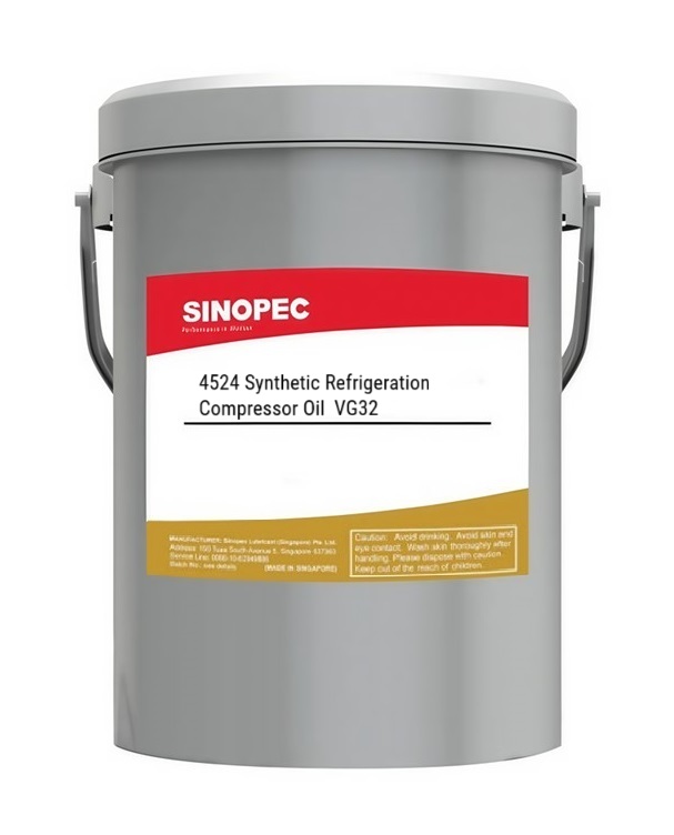 Sinopec 4524 Synthetic Refrigeration Compressor Oil 32, 16Kg/18L
