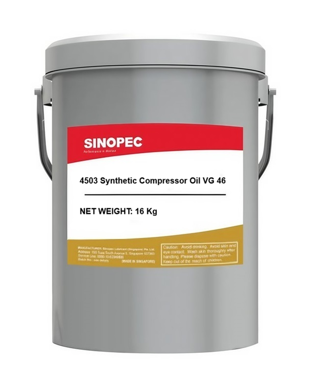 Sinopec 4503 Synthetic Compressor Oil VG 68, 16Kg